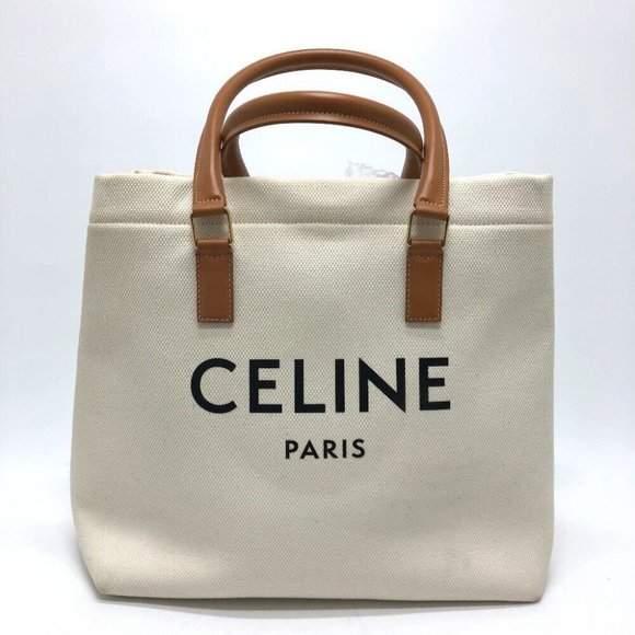 Authentic CELINE logo Tote Bag Horizontal Cabas Tote Bag - Picture 1 of 10